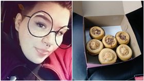 被後方排隊客人罵「胖婊子」，美國女大生買光杯子蛋糕反擊／Vega Blossom臉書