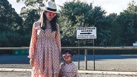 昆凌，女兒小周周，澳洲。（合成圖／翻攝自ＩＧ）