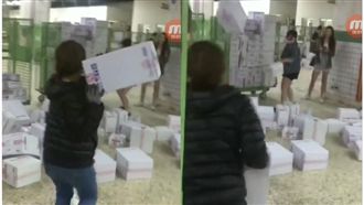 貨物被亂摔亂丟　影片流出網友全傻眼