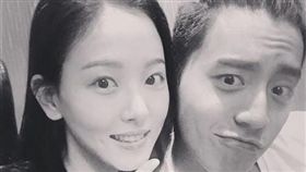 王大陸與韓國女星姜漢娜　專挑生猛海鮮(圖/翻攝自微博)