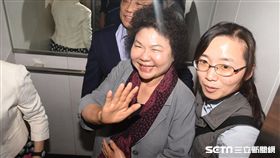 高雄市昂陳菊與前行政院長蘇貞昌見面。 圖／記者林敬旻攝