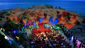 「2018野柳石光-夜訪女王」,女王頭,野柳地質公園。（圖／翻攝自北觀粉絲團-幸福北海岸FB)