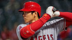 ▲洛杉磯天使二刀流球星大谷翔平打擊動作。（圖／美聯社／達志影像）