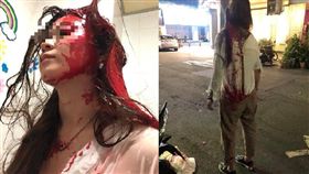  棄標還撂人？女直播主竟遭買家潑漆砸蛋　嘆：瘋子很多（圖／翻攝自爆料公社）