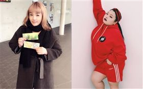 凌葳威遭直擊整個人幾乎發福腫了一圈，被目測體重至少超過80公斤，凌葳威笑稱：「80公斤還沒有追上渡邊直美，還不夠有型。」圖／翻攝自臉書