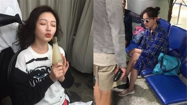 被譏懷孕7週就發福　大S機場秀美腿