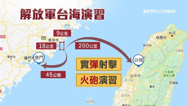 挑釁味濃厚！中方軍演實彈進逼玩心戰