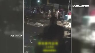 1打2反被7打1　夜市攤販客人圍毆