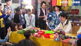 做染布手帕　賴清德自嘲：太太恐拒收