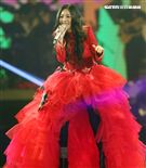 萬芳出道28年第一次小巨蛋開唱「時間仍然繼續在走｣演唱會。（記者邱榮吉/攝影）