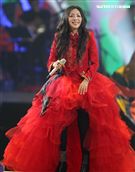 萬芳出道28年第一次小巨蛋開唱「時間仍然繼續在走｣演唱會。（記者邱榮吉/攝影）