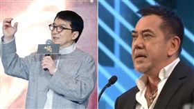 成龍,黃秋生（合成圖／翻攝自微博）