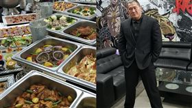 成吉思汗健身房俱樂部「館長」兌現每月員工聚餐的福利。（圖／翻攝自飆悍臉書）