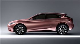 Infiniti與Mercedes-Benz GLA共用前驅底盤的Q30。（圖／翻攝Infiniti網站）