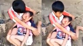 螢火蟲之墓真實版！哥無助緊抱受虐昏厥妹　網怒批：沒人性