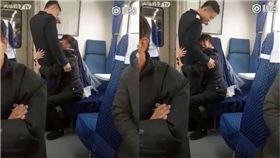 找男友出奇招！大媽熊抱小鮮肉哭喊「你是我男朋友啊」　圖／翻攝自秒拍