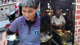 新竹城隍廟炭烤香腸攤／陳先生提供、記者張雅筑攝影