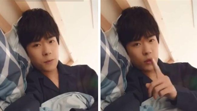 暴擊少女心！易烊千璽睡衣躺床甜說早