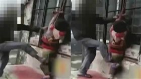 中國大陸,廣東,小孩偷錢被父親施暴（圖／微博）