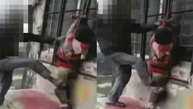 5歲兒偷百元　父親綁窗上暴踹教訓