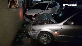 無照疲勞駕駛　衝撞對向2車後竟落跑