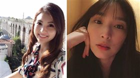 韋汝，吳佩慈。（合成圖／翻攝自臉書）