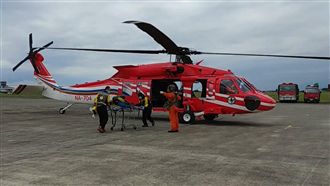 花蓮登山腳骨折加腹瀉　空勤神救援