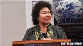 總統府秘書長陳菊上任，總統蔡英文召開記者會茶會。 圖／記者林敬旻攝