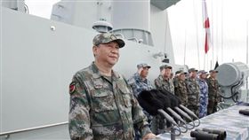 習近平南海大閱兵(圖/翻攝自軍報記者)