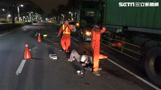 打瞌睡釀禍？長榮貨車恍惚撞飛施工男