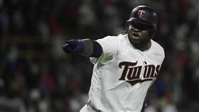 雙城Miguel Sano追平全壘打。（圖／美聯社／達志影像）