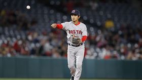 ▲台灣野手林子偉守備幫助波士頓紅襪持續連勝。（圖／美聯社／達志影像）