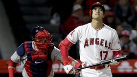 ▲大谷翔平單場吃下3次三振。（圖／美聯社／達志影像）