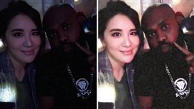 小禎（胡盈禎）跟好友杜力。(翻攝自臉書)