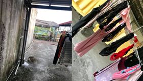男抱怨隔壁鄰居內衣褲晾整排會帶衰，網友卻發現亮點留言大歪樓。（圖／翻攝爆怨公社）