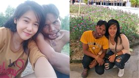 泰國正妹戀上醜男（翻攝自บุญมี ขันทอง臉書）