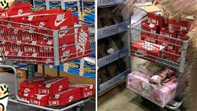好市多近日有NIKE復古球鞋「阿甘鞋」上架，價格為1799元，與原價3000元相比，便宜近半。消息一出就網路上掀起熱議，甚至有網友在賣場看到有消費者「拿了一整車！」（圖／翻攝自Costco好市多 商品經驗老實說臉書）