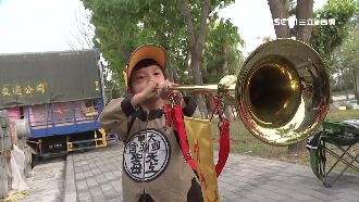媽祖遶境 最萌6歲女童當哨角員領隊