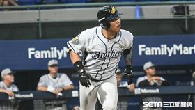 中信兄弟陳子豪全壘打。（圖／記者林敬旻攝）