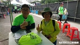 姚文智機蛋大遊行，勞動部次長蘇麗瓊低調現身台下。 （圖／姚文智辦公室提供）