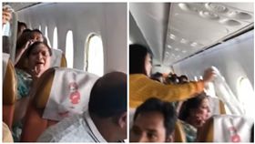 印度航空一客機在高空中窗戶竟突然脫落（圖／翻攝自YouTube）