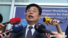 疾管署長周志浩今（23）天拍胸脯保證，國內麻疹接種率從以前到現在都非常的高，不會有大規模流行。（圖／記者楊晴雯攝）