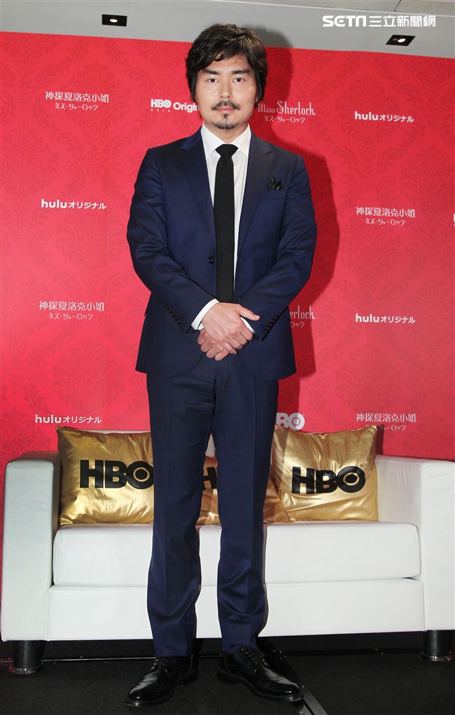 「神探夏洛克小姐」男主角小澤征悅。（記者邱榮吉/攝影）