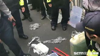 反軍改立院集結　油壓剪遭警方沒收