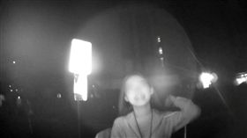 台中,酒駕,攔查,傻笑,喇叭,正妹（圖／翻攝畫面）