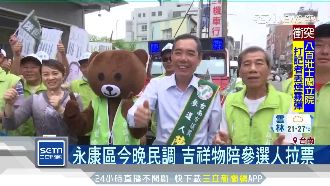 永康區今晚民調　吉祥物陪參選人拉票