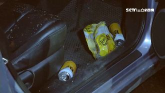 轎車連環撞　駕駛疑「邊開車邊喝酒」