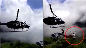 慎入！直升機墜毀生還者 遭救援直升機螺旋槳砍死