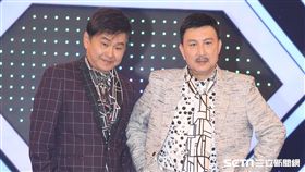 由余天、賀一航、謝金晶共同主持的「天生王牌」首錄。（記者邱榮吉/攝影）