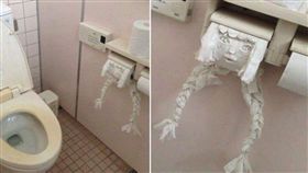 蹲廁所太無聊？他用衛生紙「做」出女娃　網驚：是便祕嗎？
圖/翻攝自爆廢公社臉書